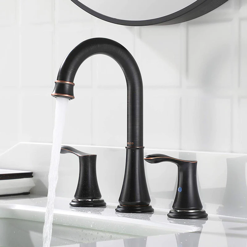 faucet with double handle and high arc